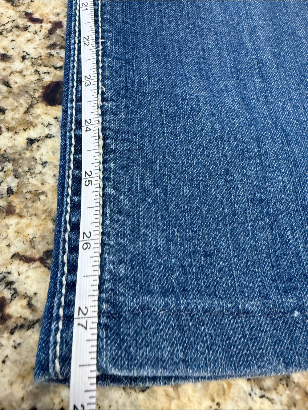 Suko western floral embroidered denim jeans SZ 10 hemmed 27.5” inseam - Picture 13 of 16